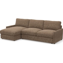 jasper dark brown sectional   