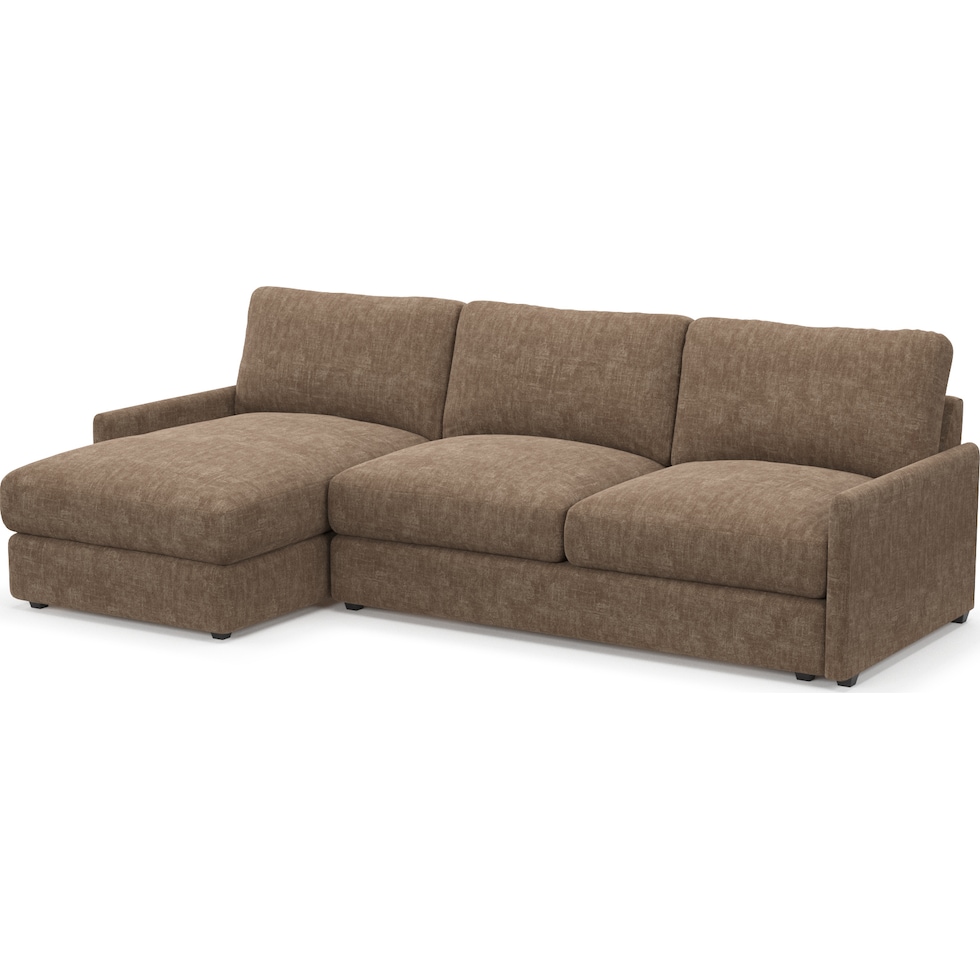 jasper dark brown sectional   