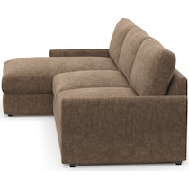 jasper dark brown sectional   