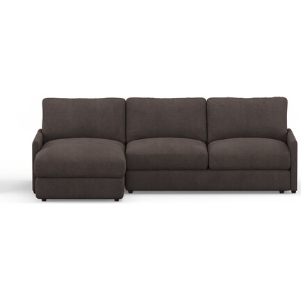 Jasper Hybrid Comfort 2-Piece Sectional with Left-Facing Chaise - Laurent Charcoal