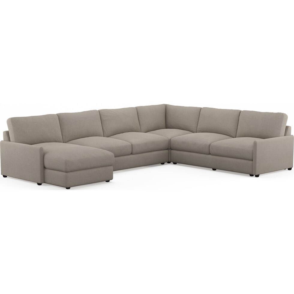 jasper gray  pc sectional   