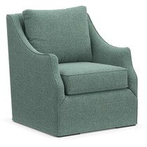 jasper green swivel chair   