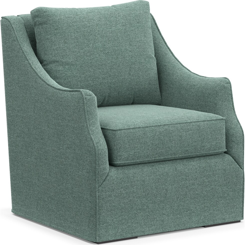 jasper green swivel chair   