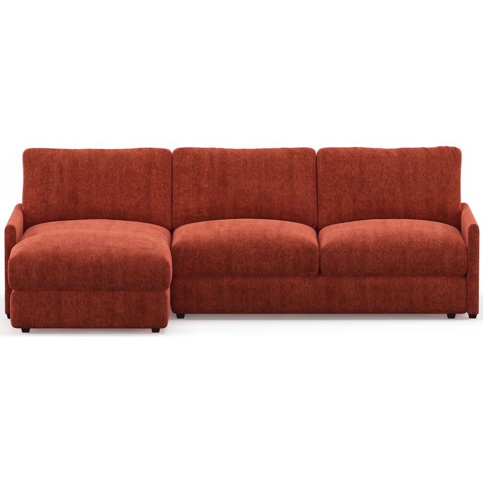 jasper orange sectional   