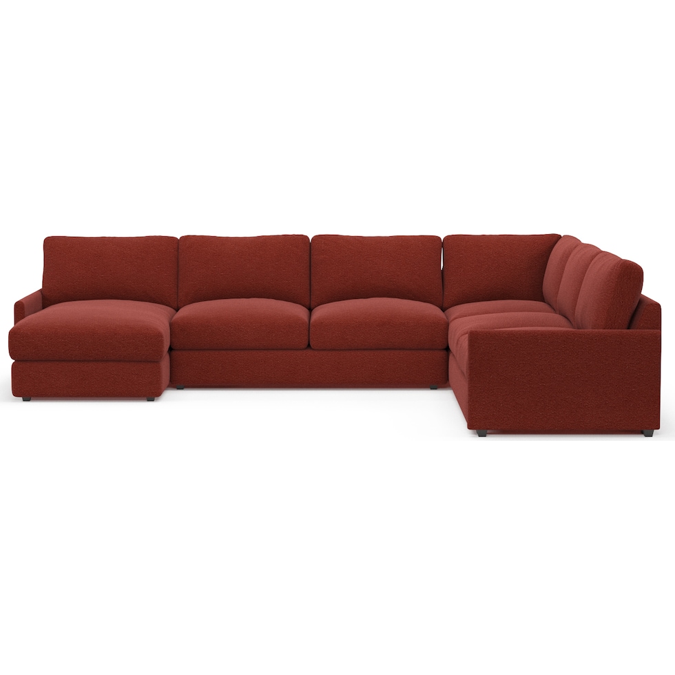 jasper red sectional   
