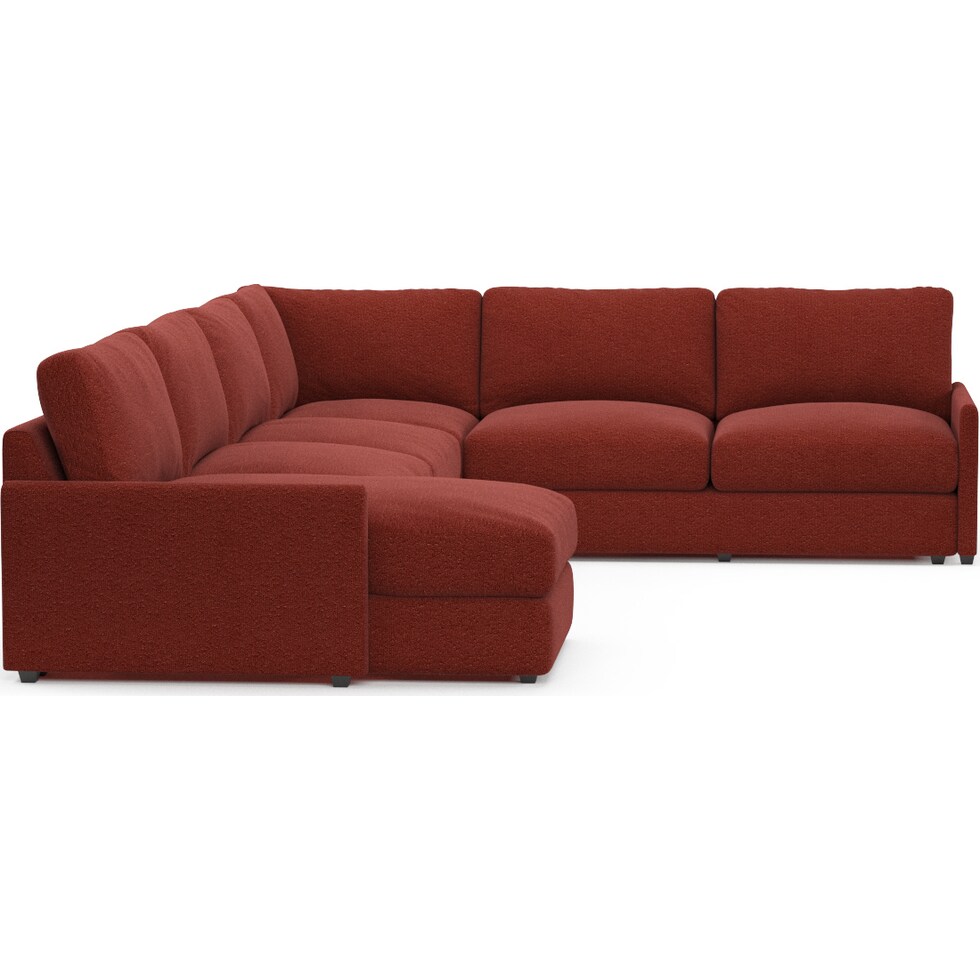 jasper red sectional   