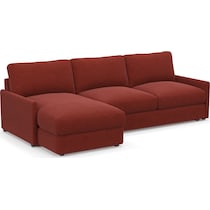 jasper red sectional   