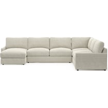 jasper white sectional   