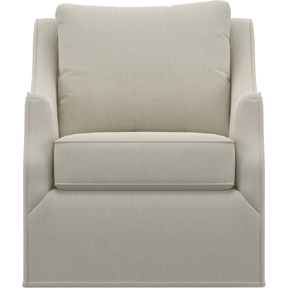 jasper white swivel chair   