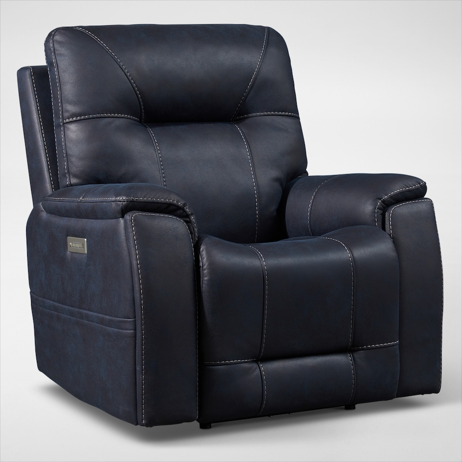 jax blue recliner   