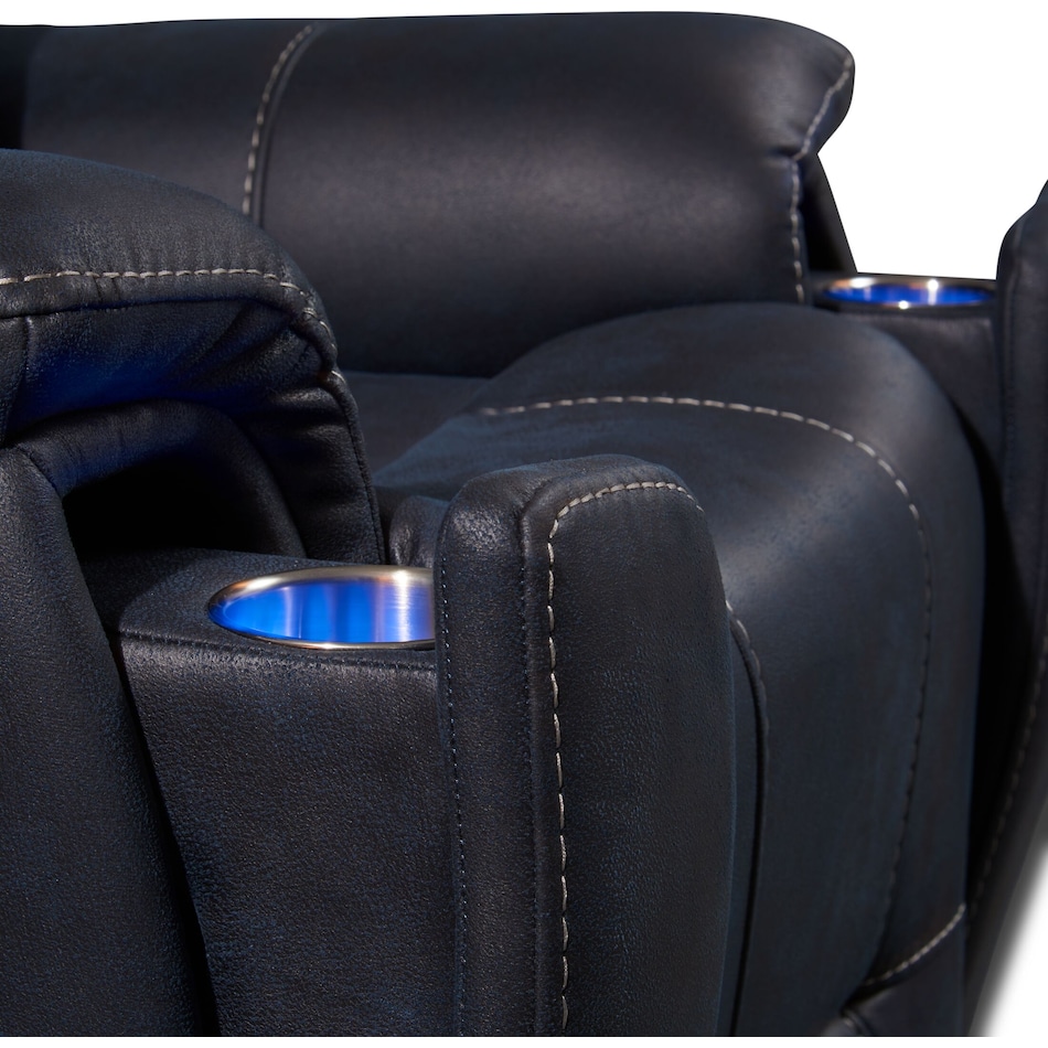 jax blue recliner   