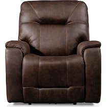 jax dark brown recliner   