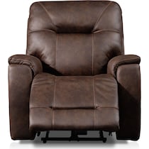 jax dark brown recliner   