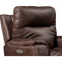 jax dark brown recliner   