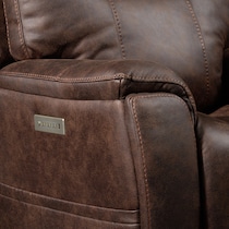 jax dark brown recliner   