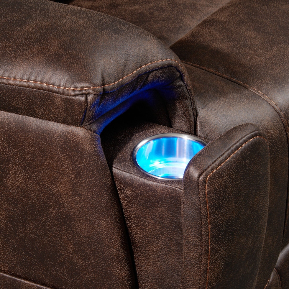 jax dark brown recliner   