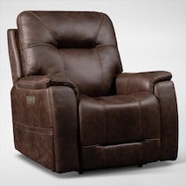 jax dark brown recliner web   