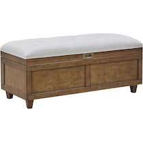 jaxine brown tan bench   