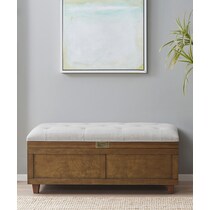 jaxine brown tan bench   