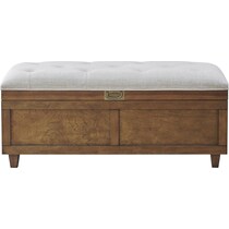 jaxine brown tan bench   