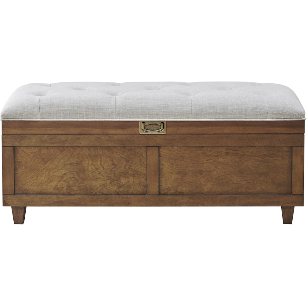 jaxine brown tan bench   