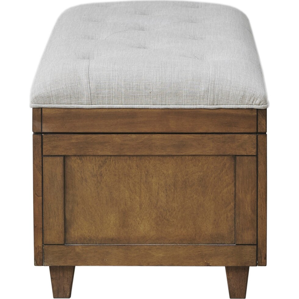 jaxine brown tan bench   