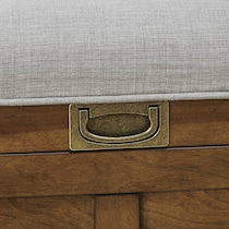 jaxine brown tan bench   