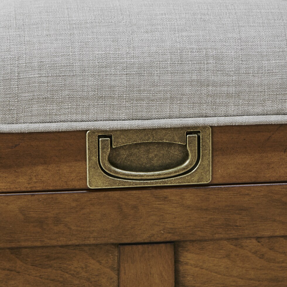 jaxine brown tan bench   