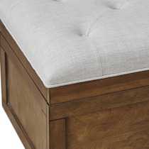 jaxine brown tan bench   