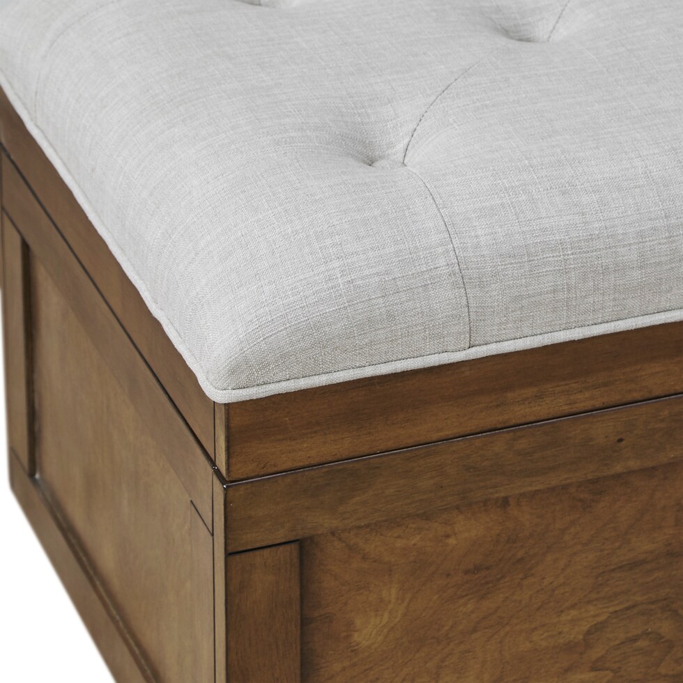 jaxine brown tan bench   