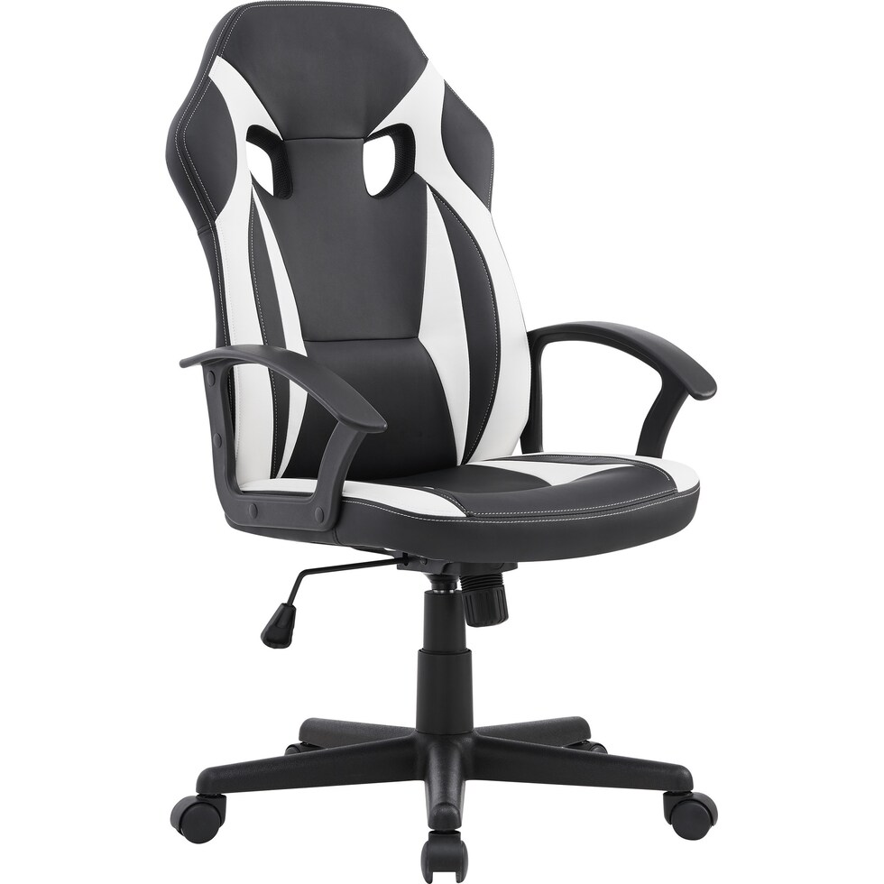 jaxon white desk chair   