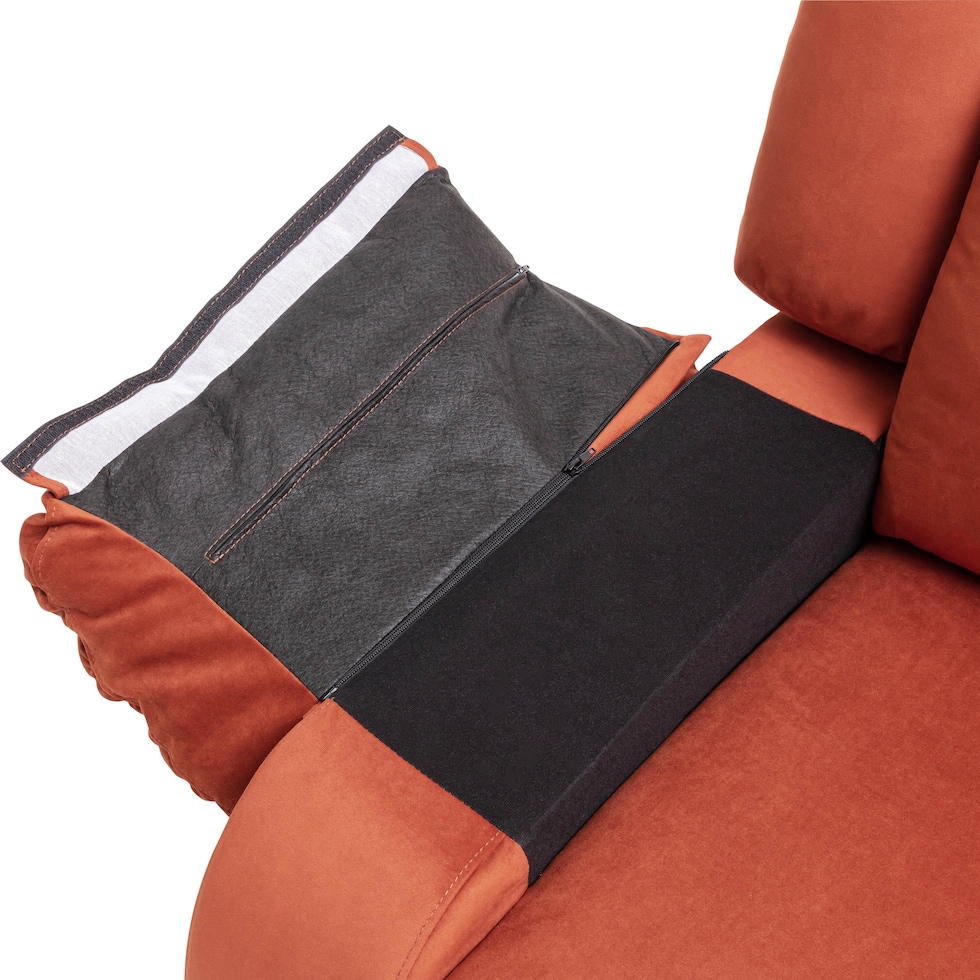 jaxson orange recliner   