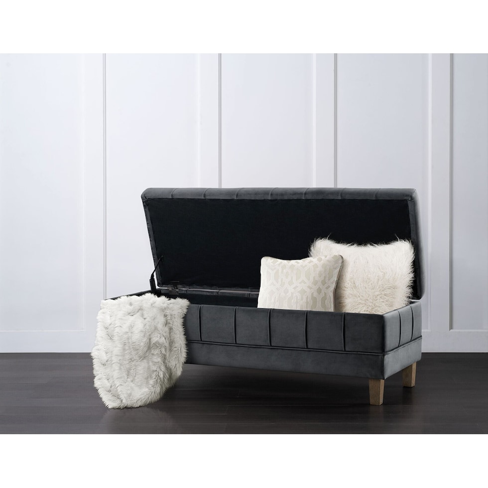jayde gray ottoman   