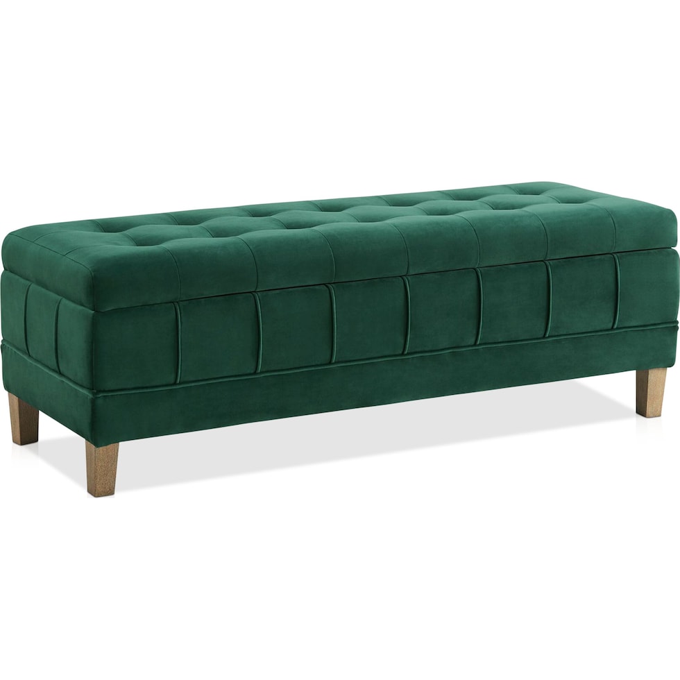 jayde green ottoman   