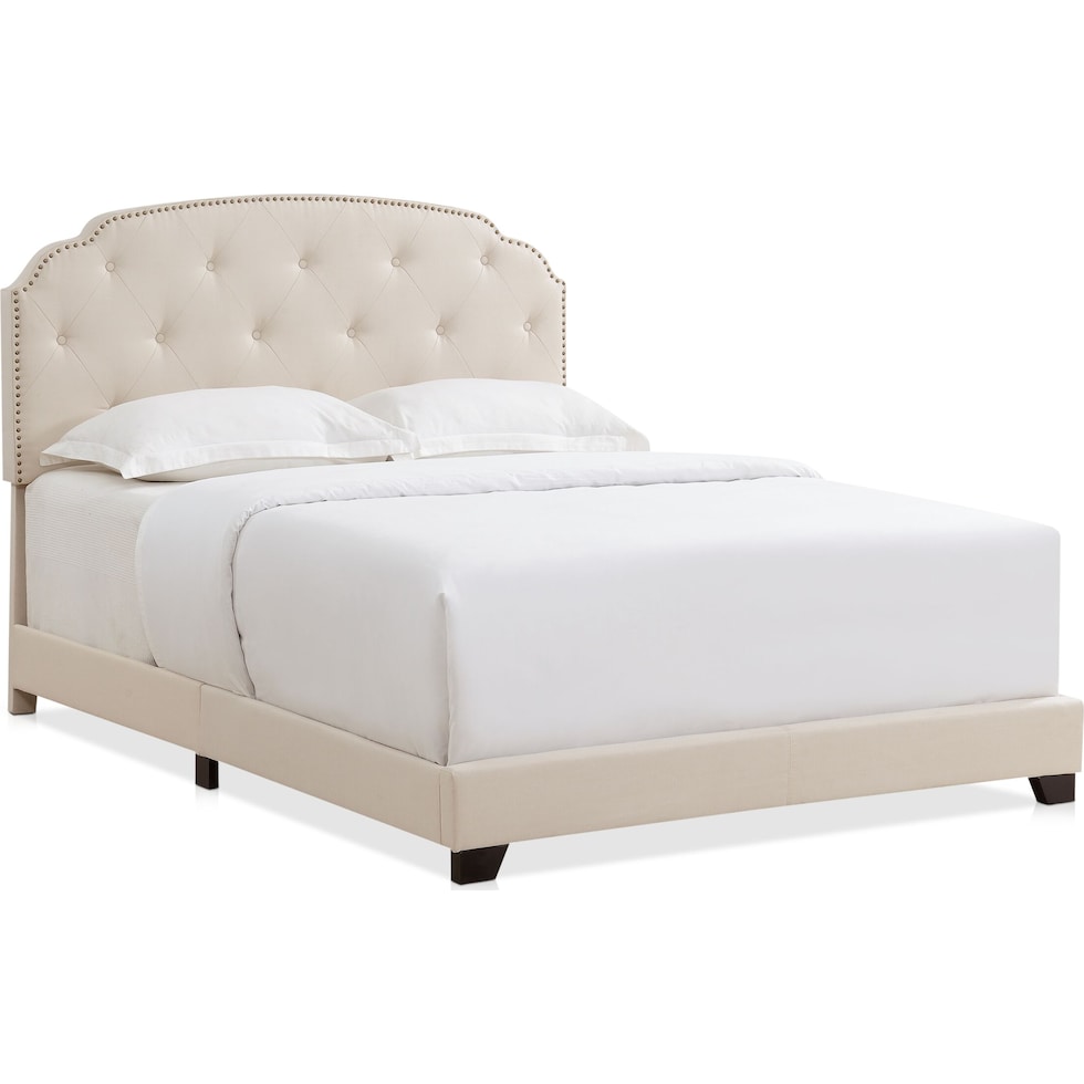 jayla beige queen bed   