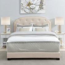 jayla beige queen bed   