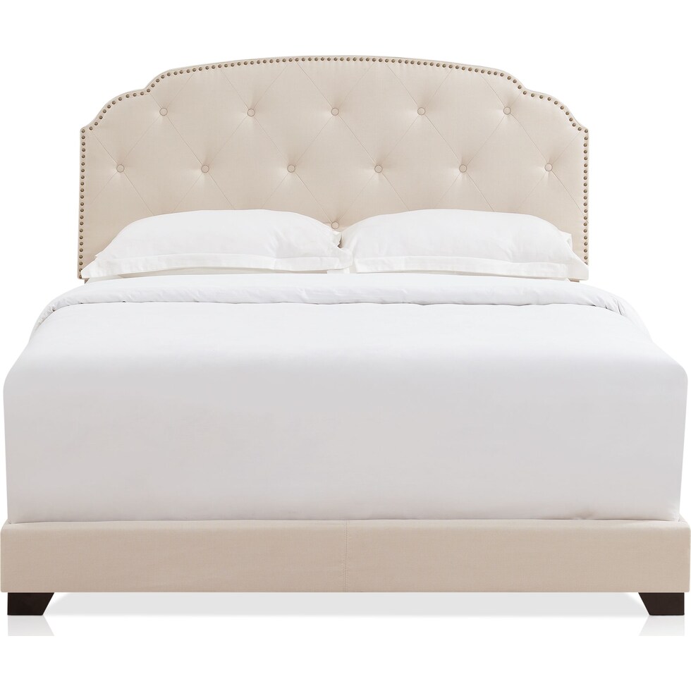 jayla beige queen bed   
