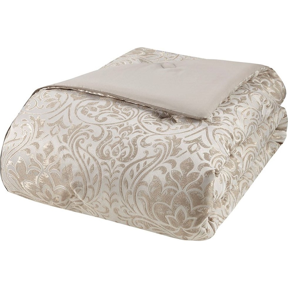 jayla light brown queen bedding set   