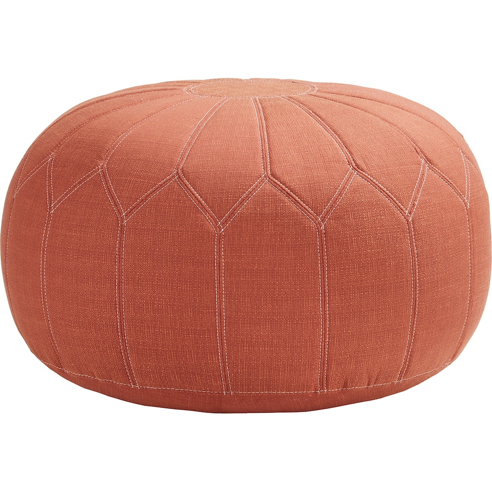 jean orange ottoman   