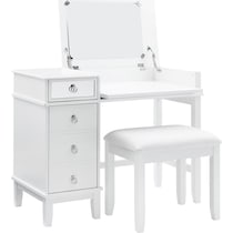 jenna white vanity desk   