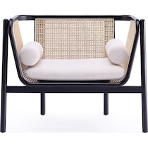 jenner black natural chair   