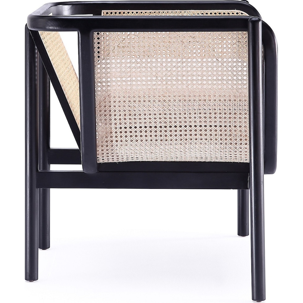 jenner black natural chair   