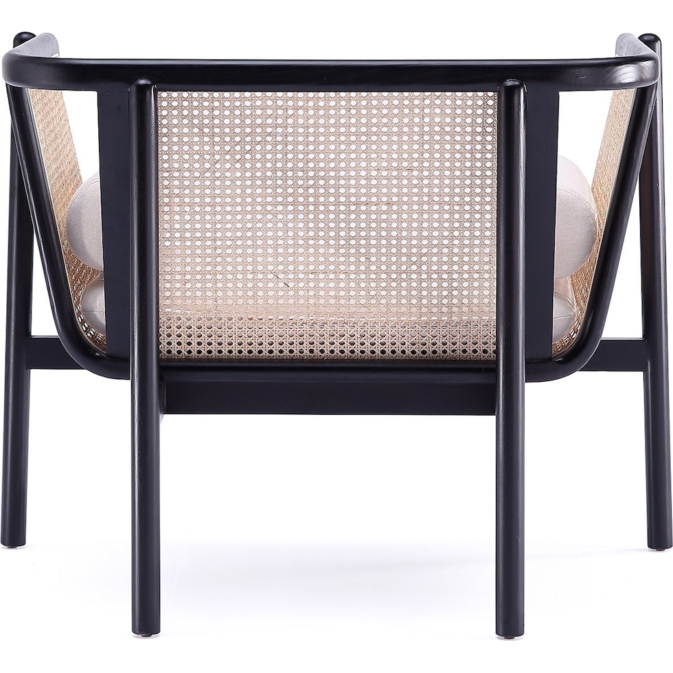 jenner black natural chair   