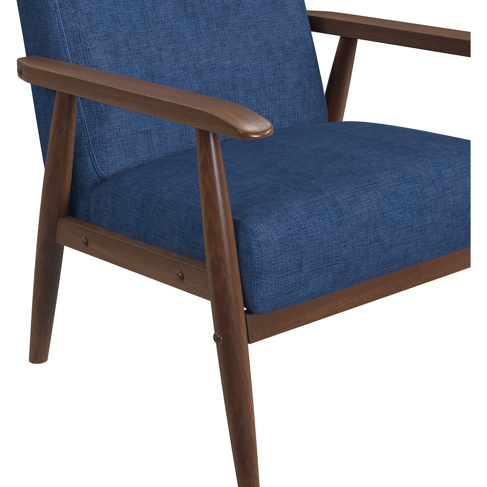 jennings blue accent chair   