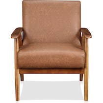 jennings dark brown accent chair   