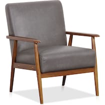 jennings gray accent chair   
