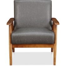 jennings gray accent chair   