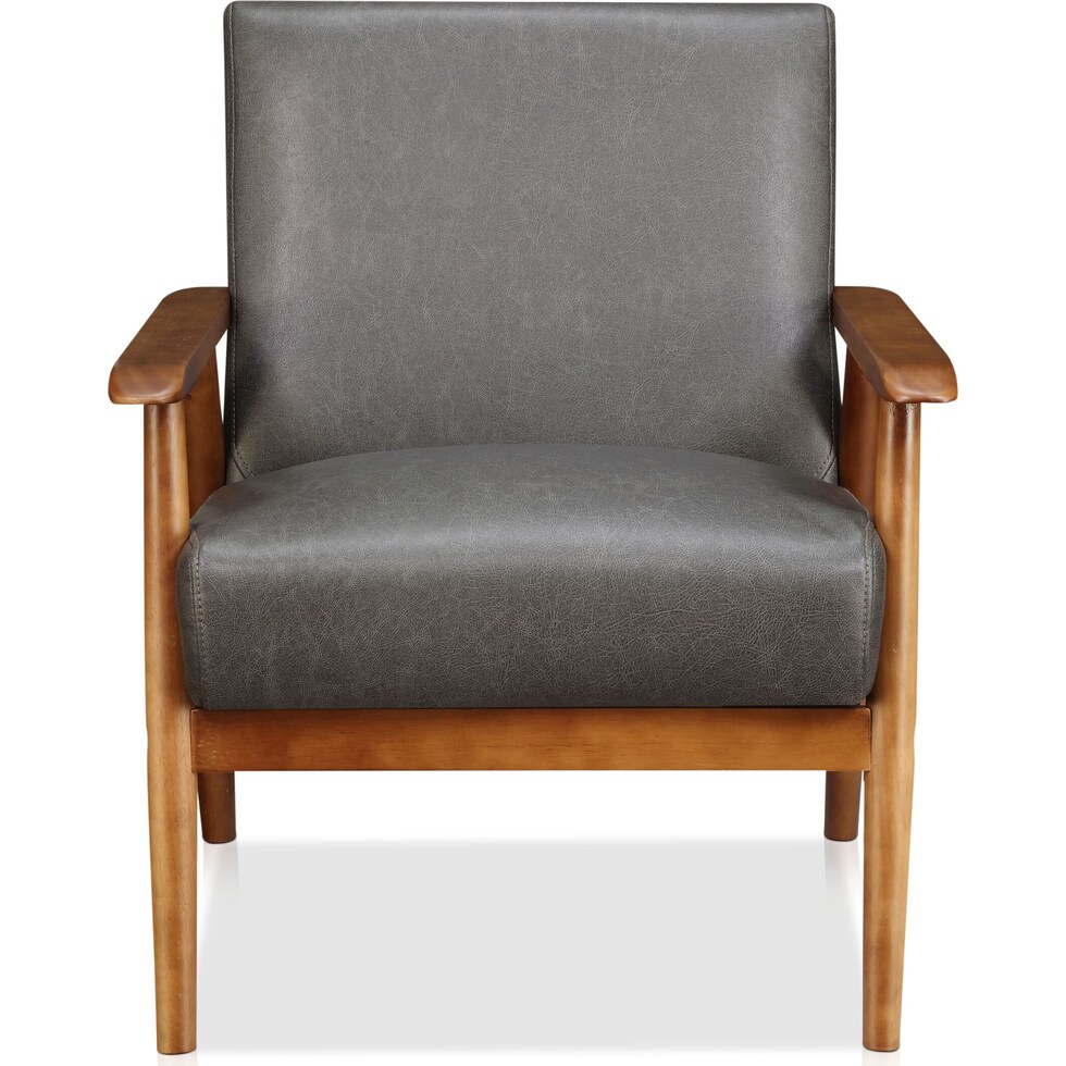 jennings gray accent chair   