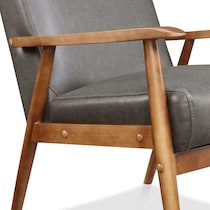 jennings gray accent chair   