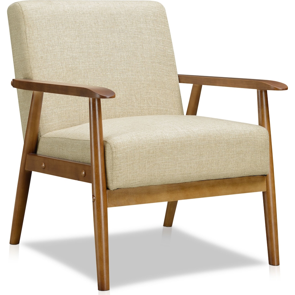 jennings light brown accent chair   